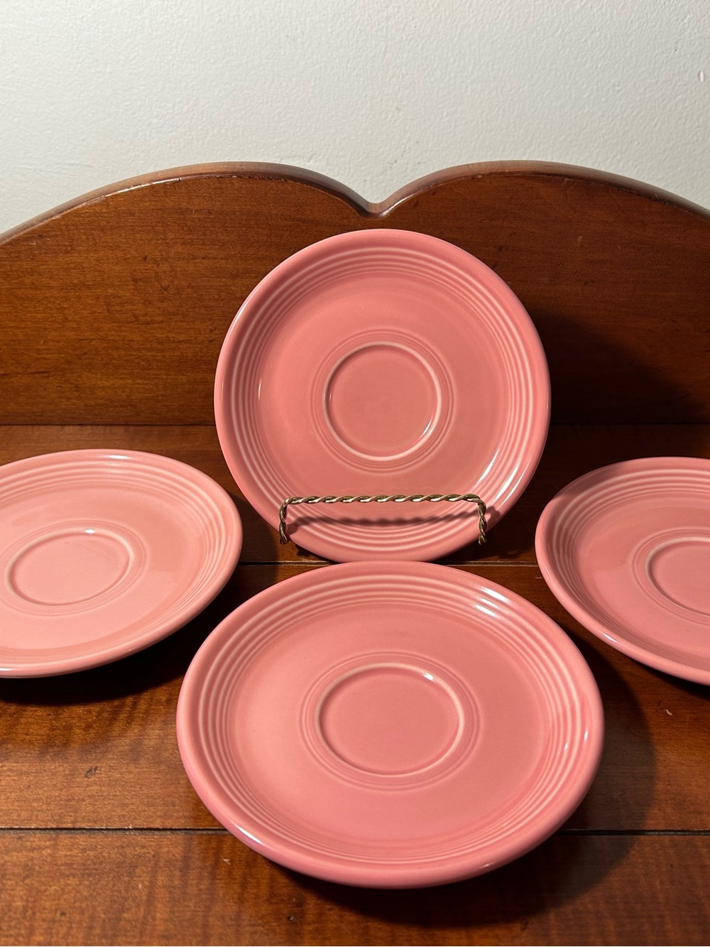 Pink Ceramic Saucer Plate - Unbranded